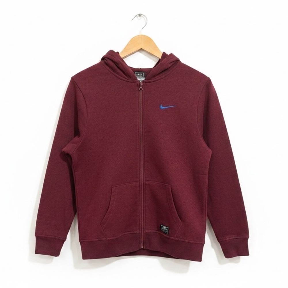 Nike Full Zip Hoodie Burgundy Excellent XL Kids